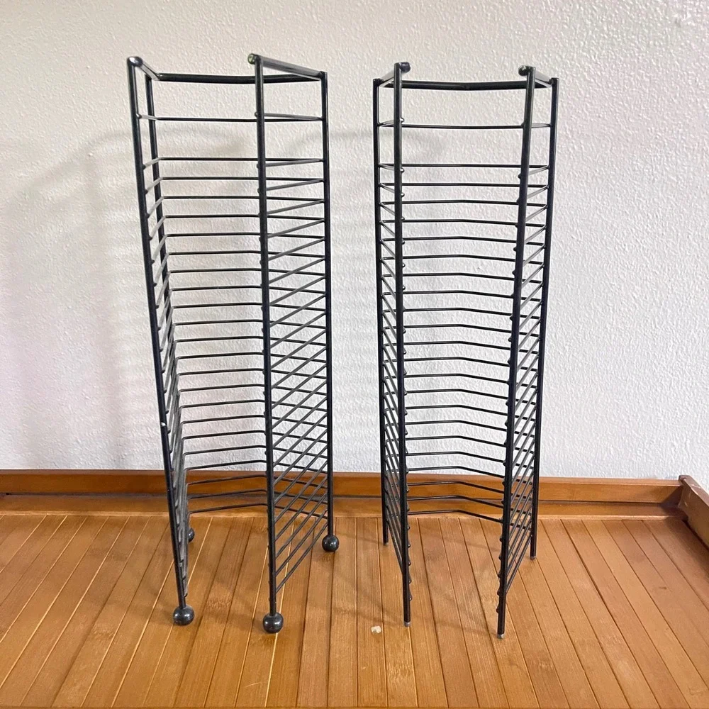 2 Vintage Y2k 22 CD retro game Storage Holder Display Metal Wire Rack Hanging